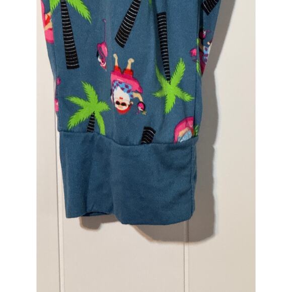 Santa’s Treasures · XL · Jogger Pajama Pants · Tropical Flamingo · Blue - Picture 2 of 6